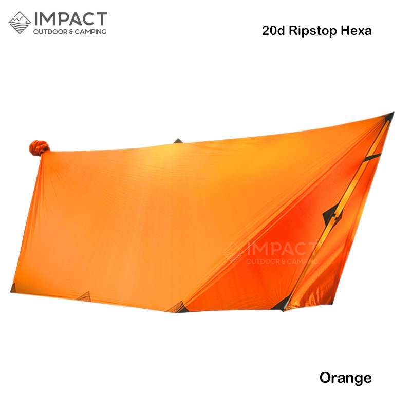 [ผ้าใหม่ !] Flysheetthai ทาร์ปสำหรับเปล เดินป่า 20D Ripstop Hexa