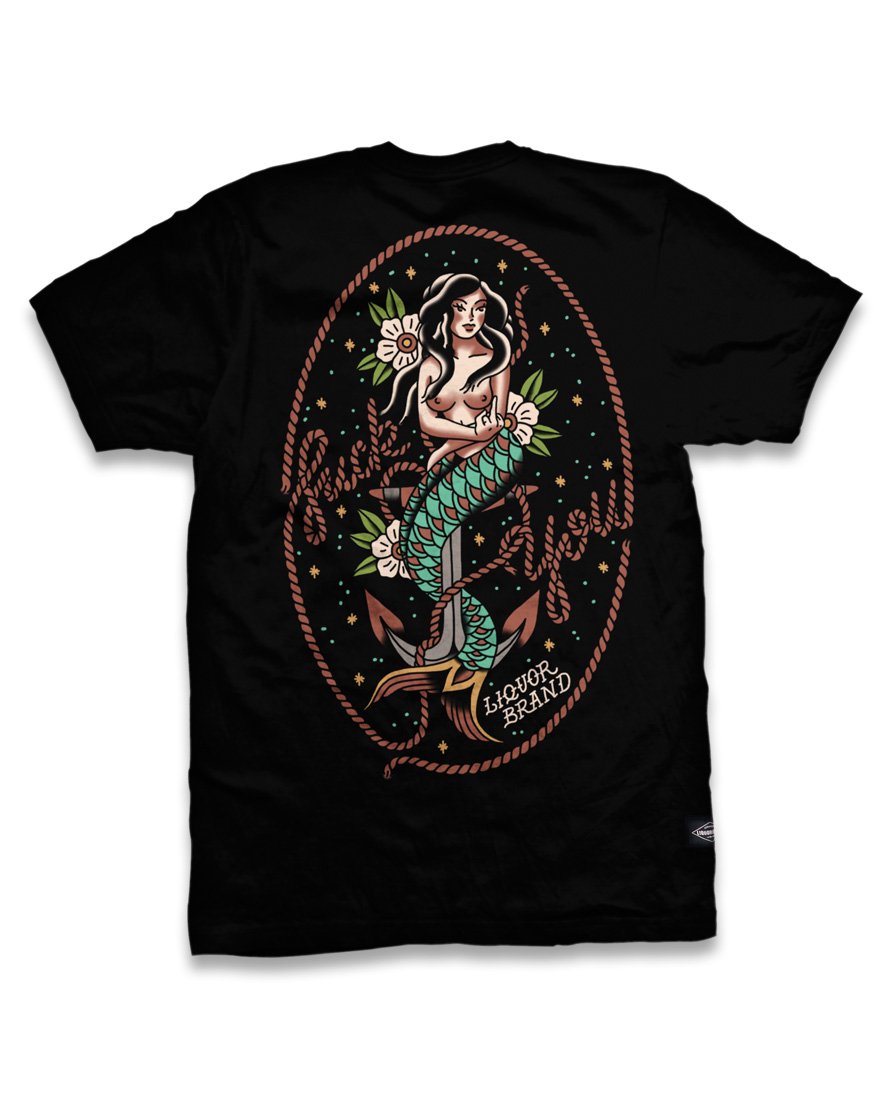 Liquor Brand Mermaid Herren T-Shirts