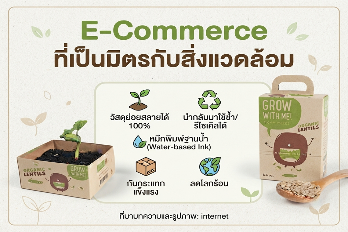 E-Commerce ที่เป็นมิตรกับสิ่งแวดล้อม