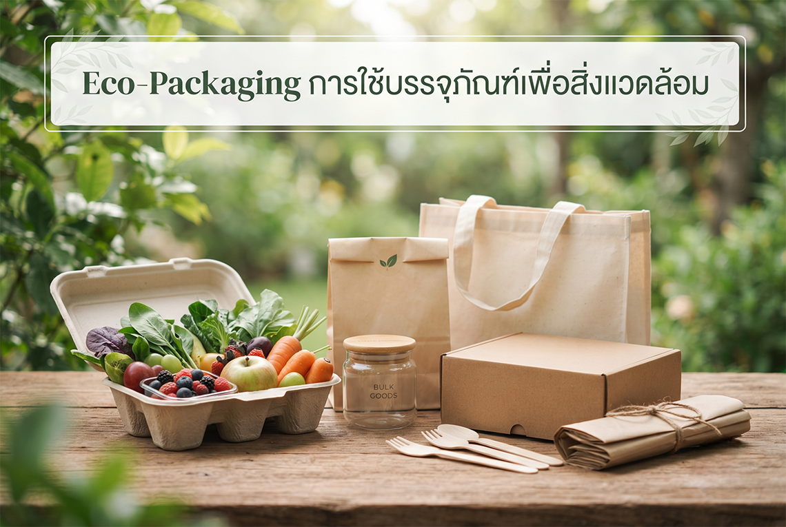 Eco-Packaging การใช้บรรจุภัณฑ์เพื่อสิ่งแวดล้อม