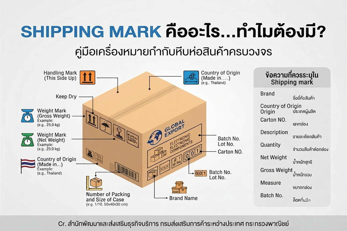 Shipping Marks คืออะไร...ทำไมต้องมี?