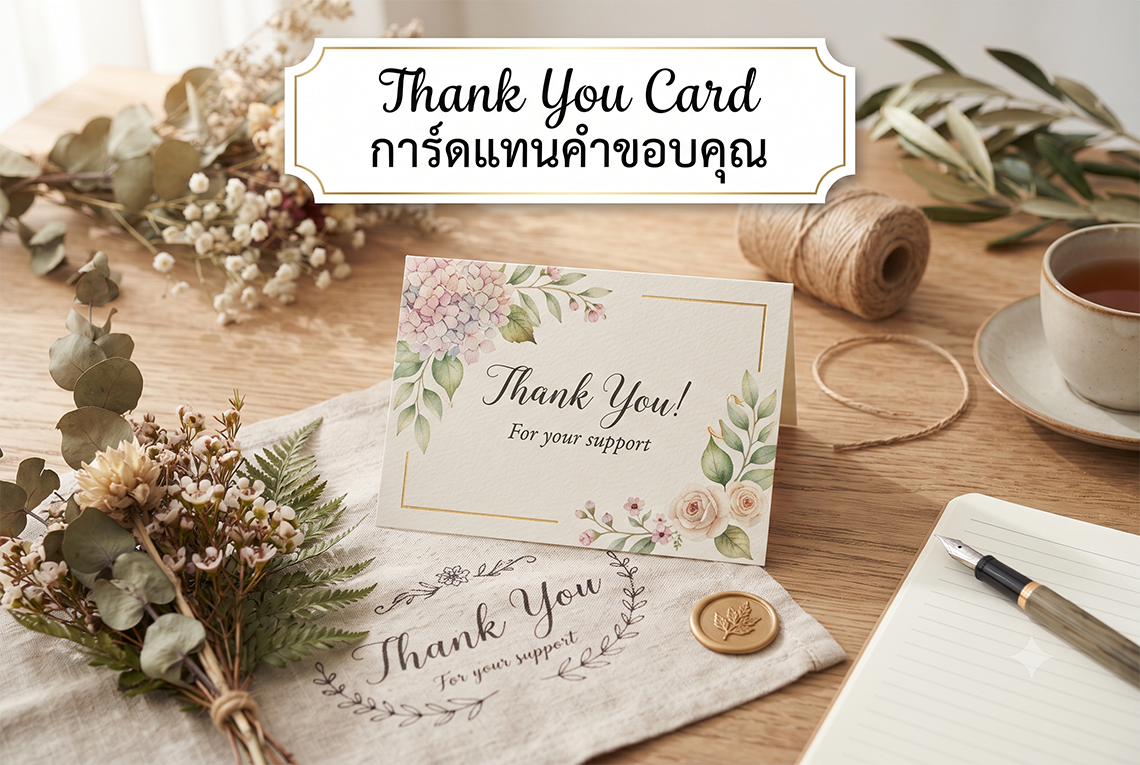Thank You Card การ์ดแทนคำขอบคุณ