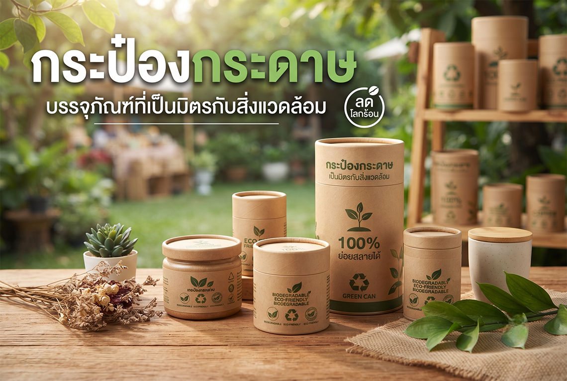 กระป๋องกระดาษ บรรจุภัณฑ์ที่เป็นมิตรกับสิ่งแวดล้อม