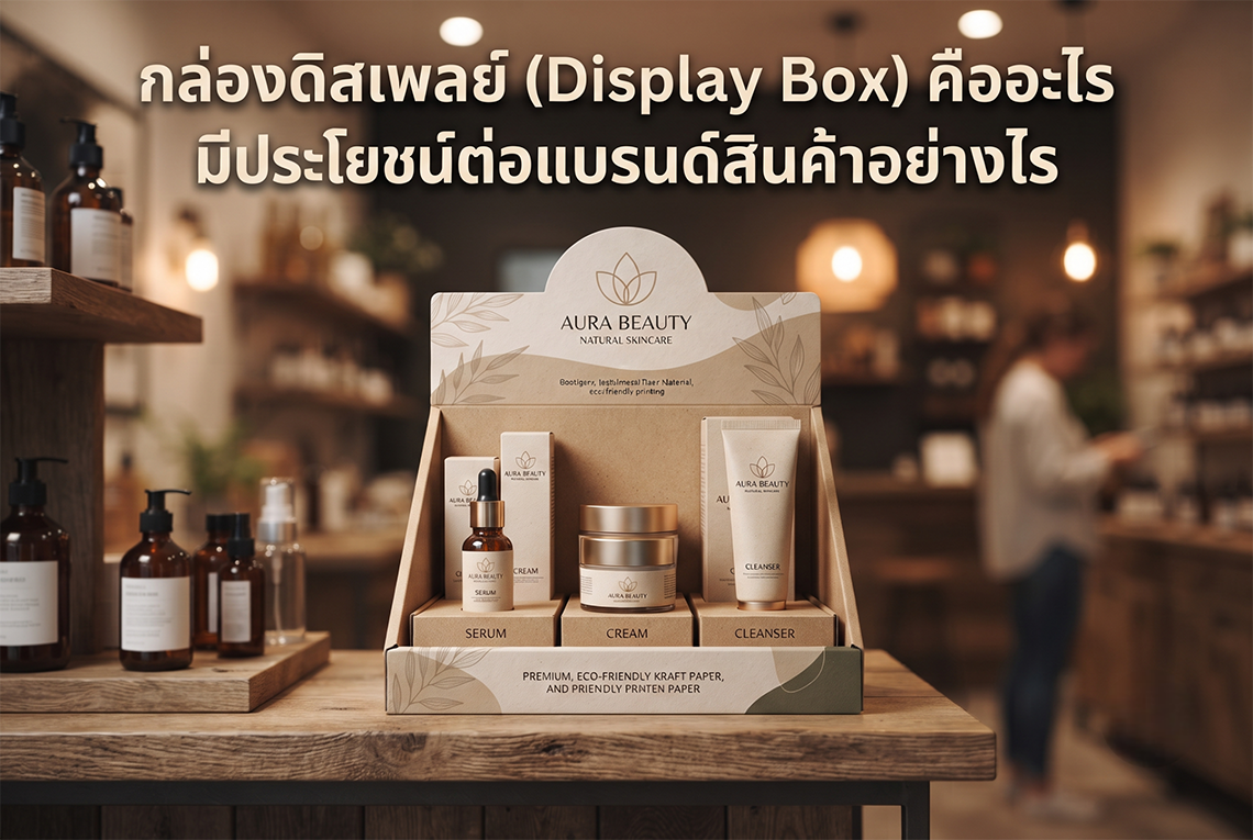กล่องดิสเพลย์ (Display Box) คืออะไร มีประโยชน์ต่อแบรนด์สินค้าอย่างไร