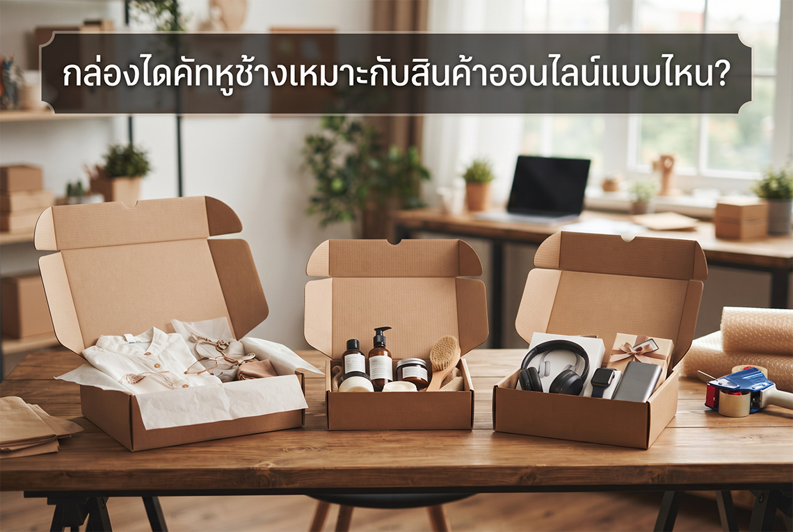 กล่องไดคัทหูช้างเหมาะกับสินค้าออนไลน์แบบไหน?