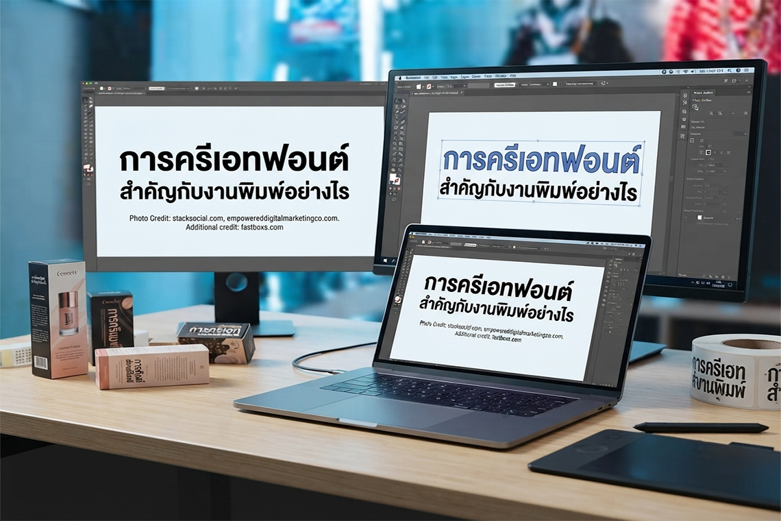 การครีเอทฟอนต์ สำคัญกับงานพิมพ์อย่างไร