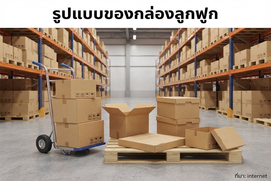 รูปแบบของกล่องลูกฟูก