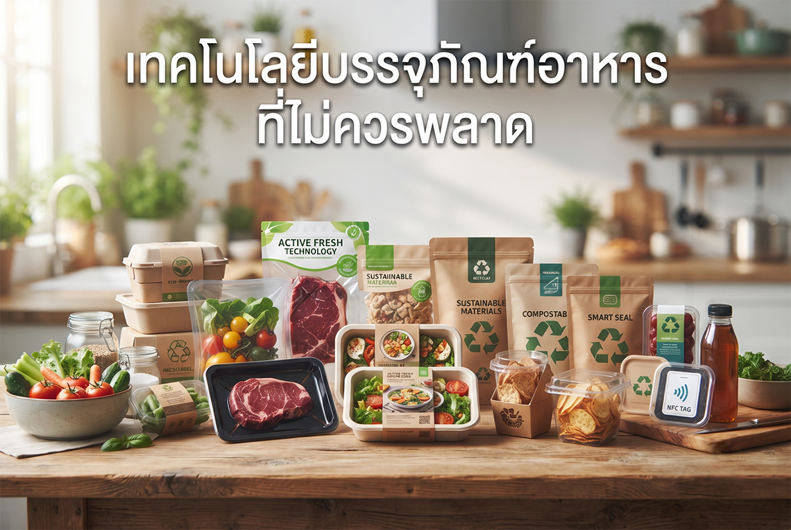 เทคโนโลยีบรรจุภัณฑ์อาหาร ที่ไม่ควรพลาด