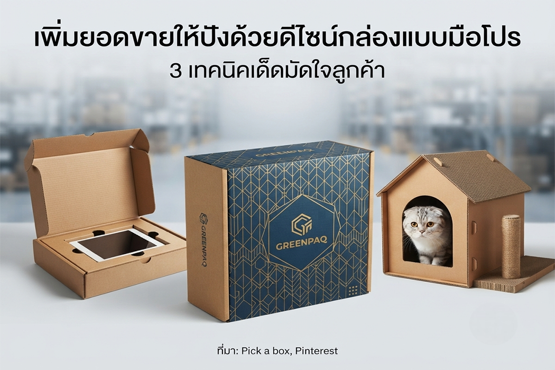 เพิ่มยอดขายให้ปังด้วยดีไซน์กล่องแบบมือโปร