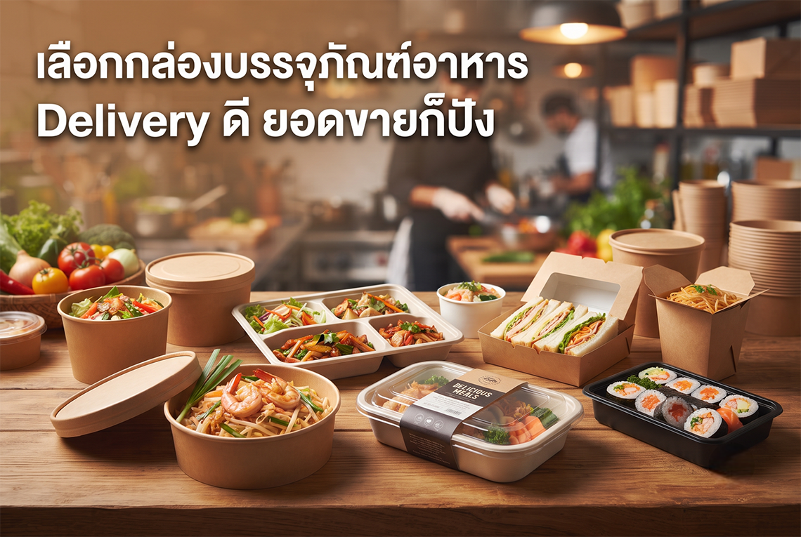 เลือกกล่องบรรจุภัณฑ์อาหาร Delivery ดี ยอดขายก็ปัง