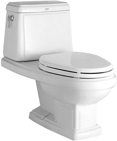 TF-2176-WT สุขภัณฑ์ แบบสองชิ้น 6 ลิตร รุ่น HERITAGE PETITE สีขาว - American Standard