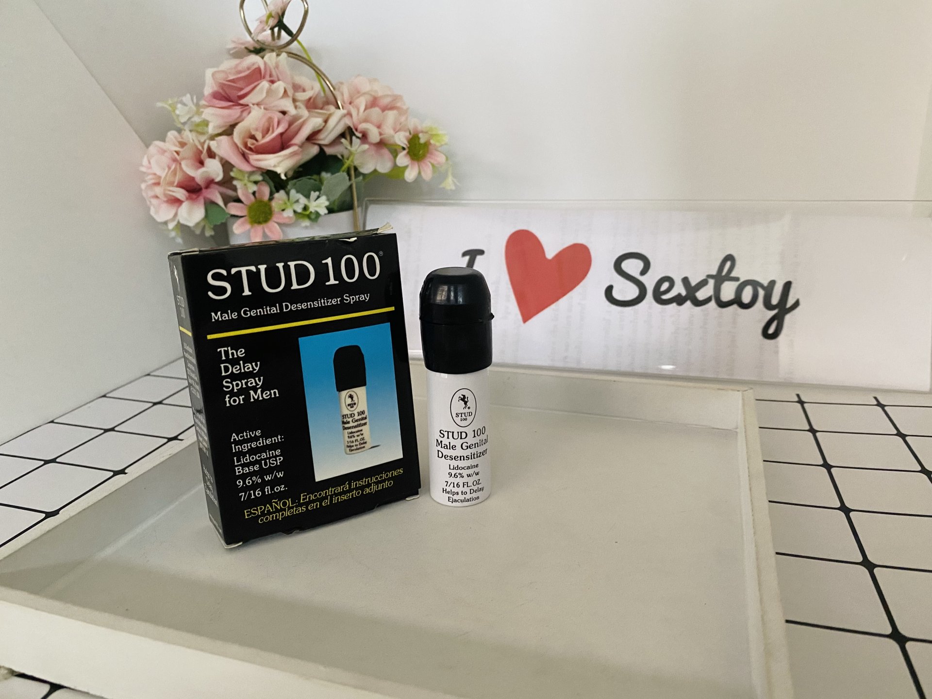 STUD 100, long-lasting drug spray