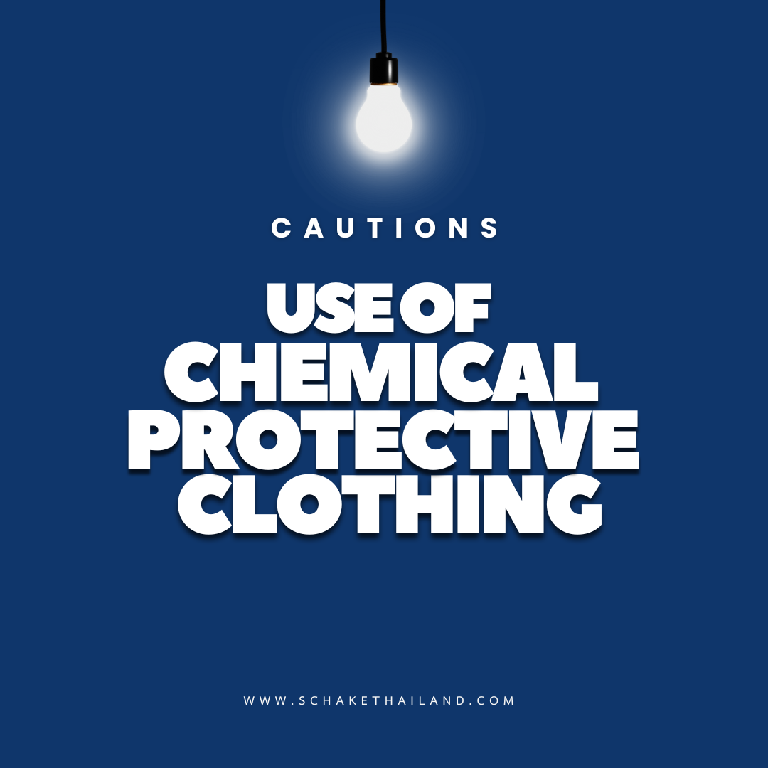 Precautions for use of chemical protective suits