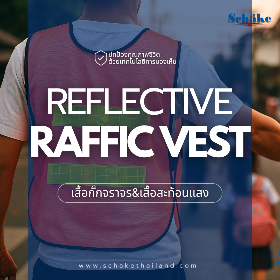 เสื้อกั๊กจราจร & เสื้อสะท้อนแสง: ปกป้องคุณภาพชีวิตด้วยเทคโนโลยีการมองเห็น - Schake Thailand