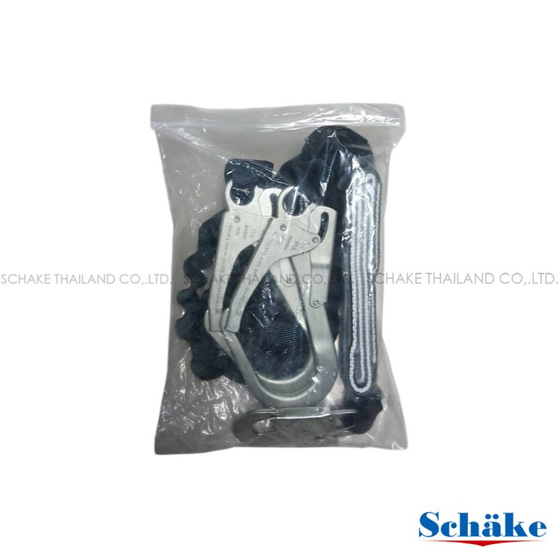 Schake Lanyard #SKL Y02 2hook สีดำ ยืดหดได้