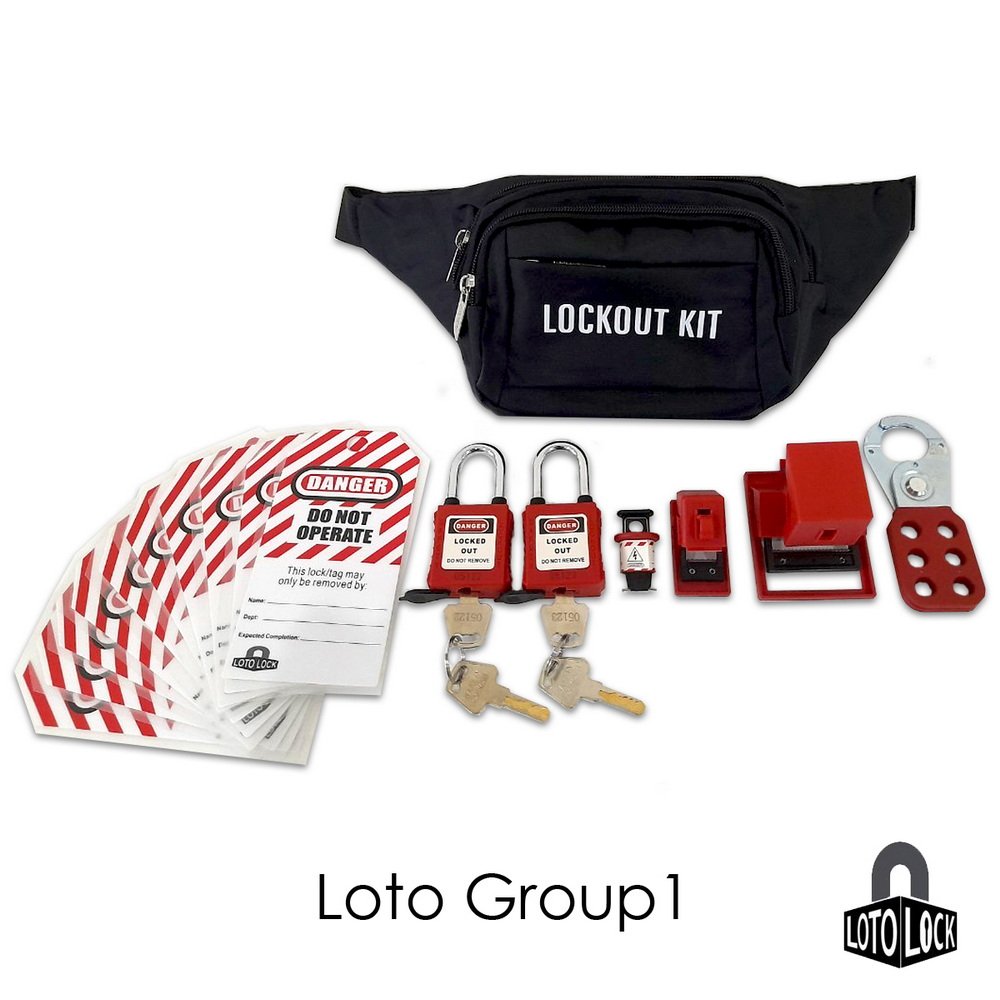 Lockout Tagout Set Group1 สำหรับ1-2ท่าน LOTO LOCK®