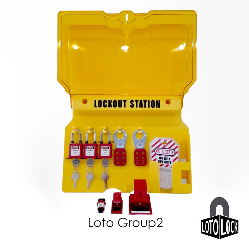 Lockout Tagout Set Group2 สำหรับ1-3ท่าน LOTO LOCK®