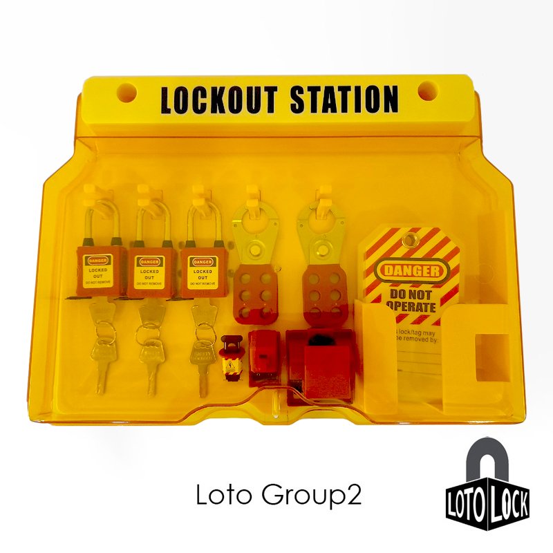 Lockout Tagout Set Group2 สำหรับ1-3ท่าน LOTO LOCK®