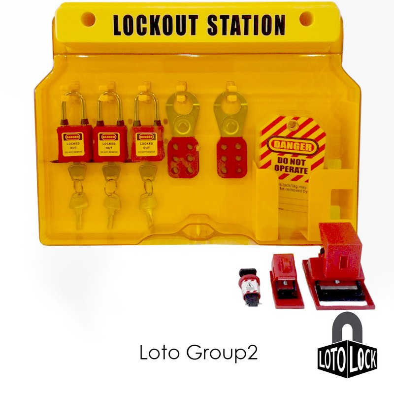 Lockout Tagout Set Group2 สำหรับ1-3ท่าน LOTO LOCK®