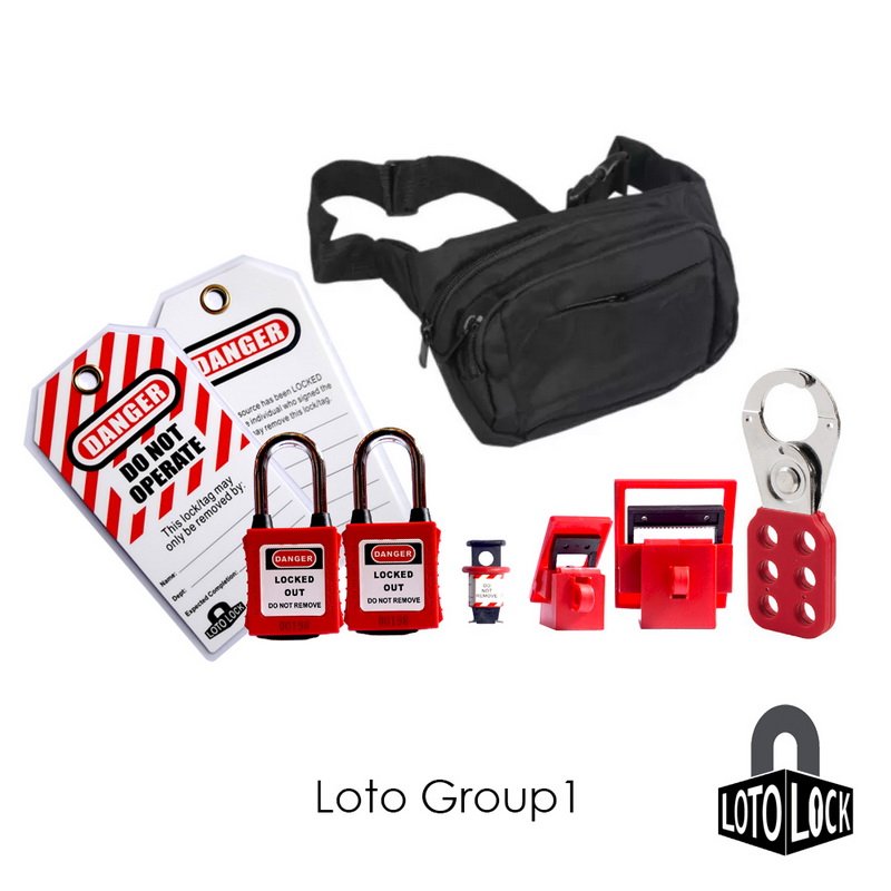 Lockout Tagout Set Group1 สำหรับ1-2ท่าน LOTO LOCK®