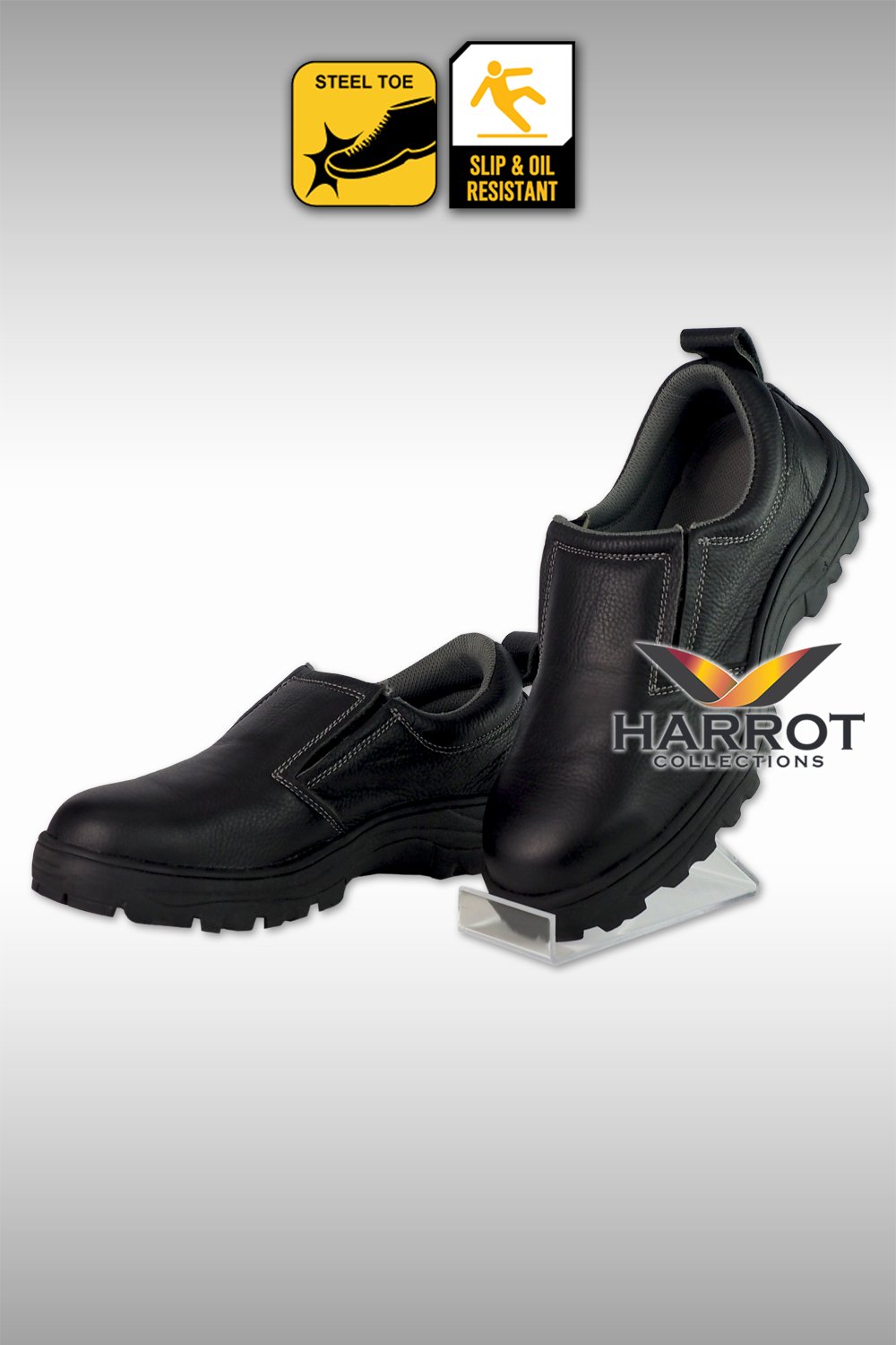 Chef safety slip on shoes with steel toe