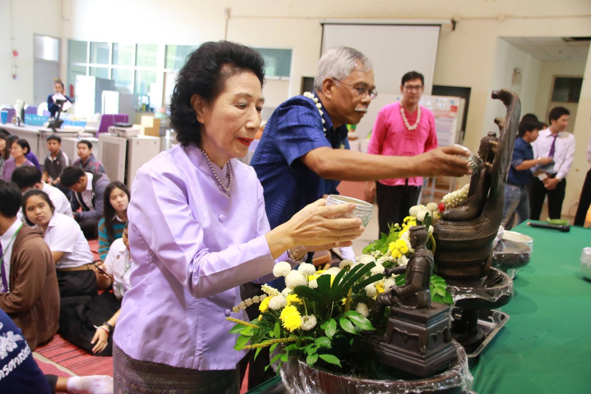 คณะเกษตรศาสตร์และทรัพยากรธรรมชาติ มหาวิทยาลัยพะเยา ดำเนินจัดโครงการทำบุญคณะเกษตรศาสตร์และสืบสานประเพณีสงกรานต์ ประจำปี 2561