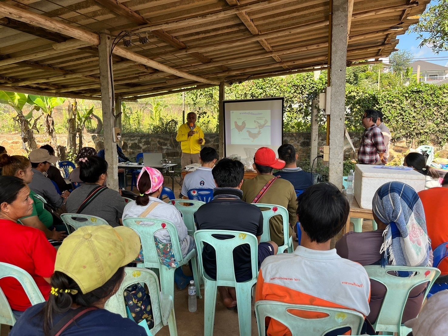 Conducts Workshop on Microbial Technology to Produce Alternative Protein, Reducing Organic Egg Farming Costs in Doi Wawee Conducts Workshop on Microbial Technology to Produce Alternative Protein, Reducing Organic Egg Farming Costs in Doi Wawee