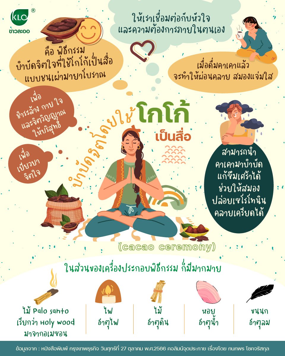 Mental therapy using cocoa as a medium (cacao ceremony) Mental therapy using cocoa as a medium (cacao ceremony)