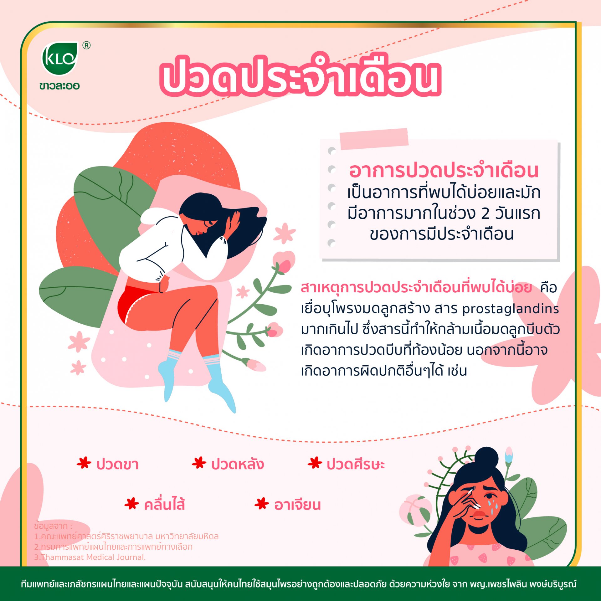 ปวดประจำเดือน ปวดประจำเดือน