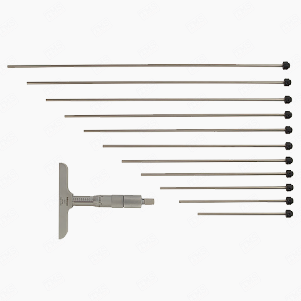 Depth Micrometer Series 129 - Interchangeable Rod Type