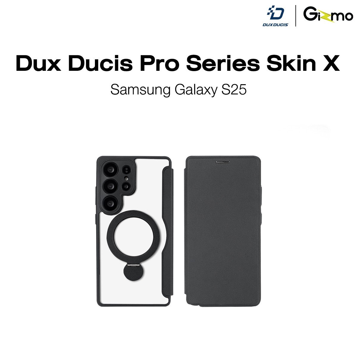 Dux Ducis Pro Series Skin X เคสใสมีฝาพับแม่เหล็ก รองรับชาร์จไร้สาย Samsung S25 Ultra