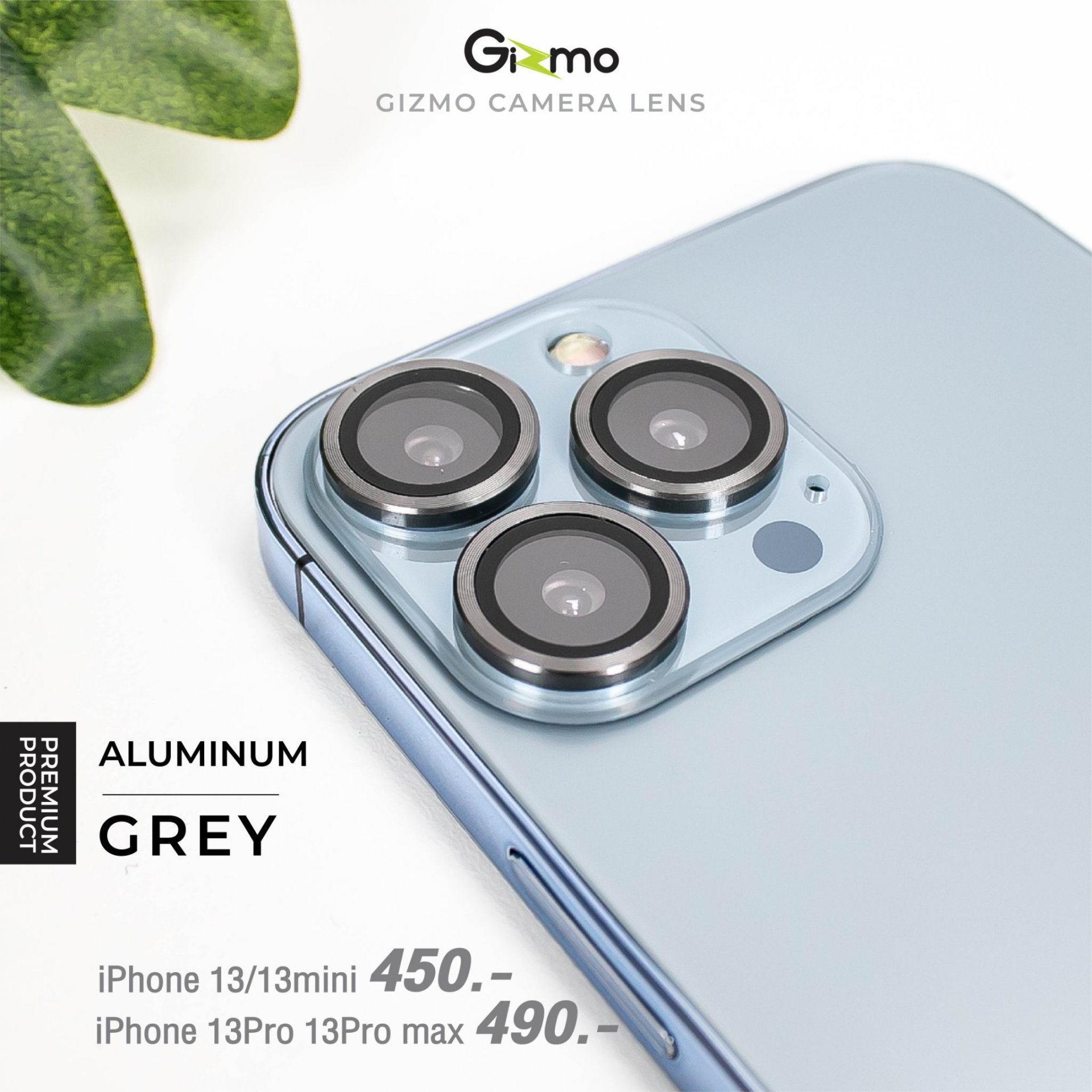 Gizmo ฟิล์มเลนส์กล้อง ไอโฟน13 หลากสี อลูมิเนียม iphone13