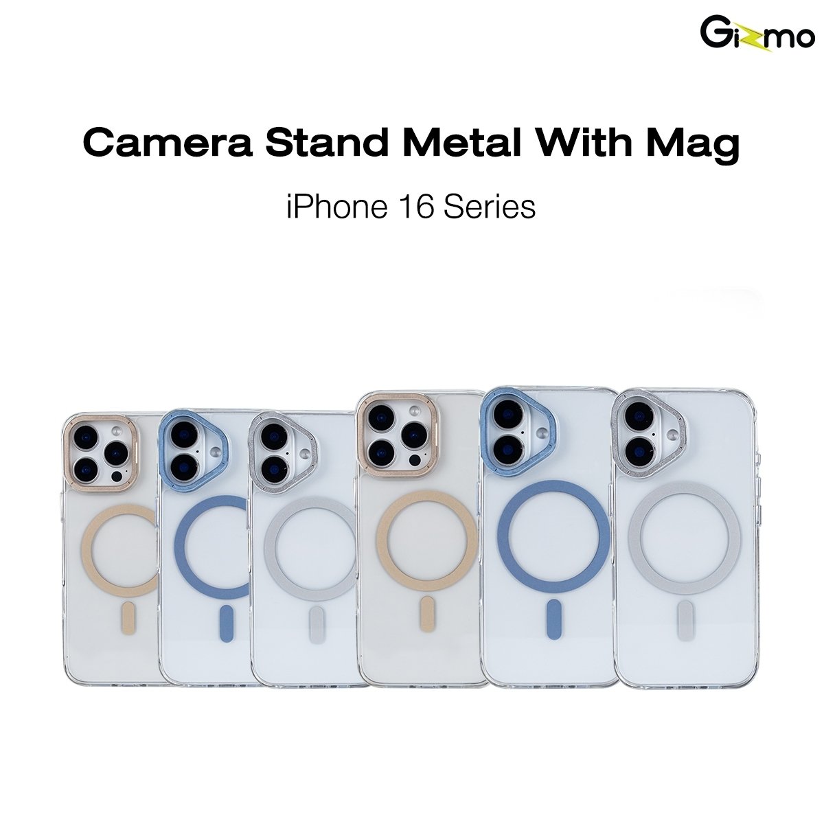 Gizmo Camera Stand metel with magsafe กันรอยขีดข่วน กันกระแทก สำหรับไอโฟน iPhone 16/16Pro/16+/16promax