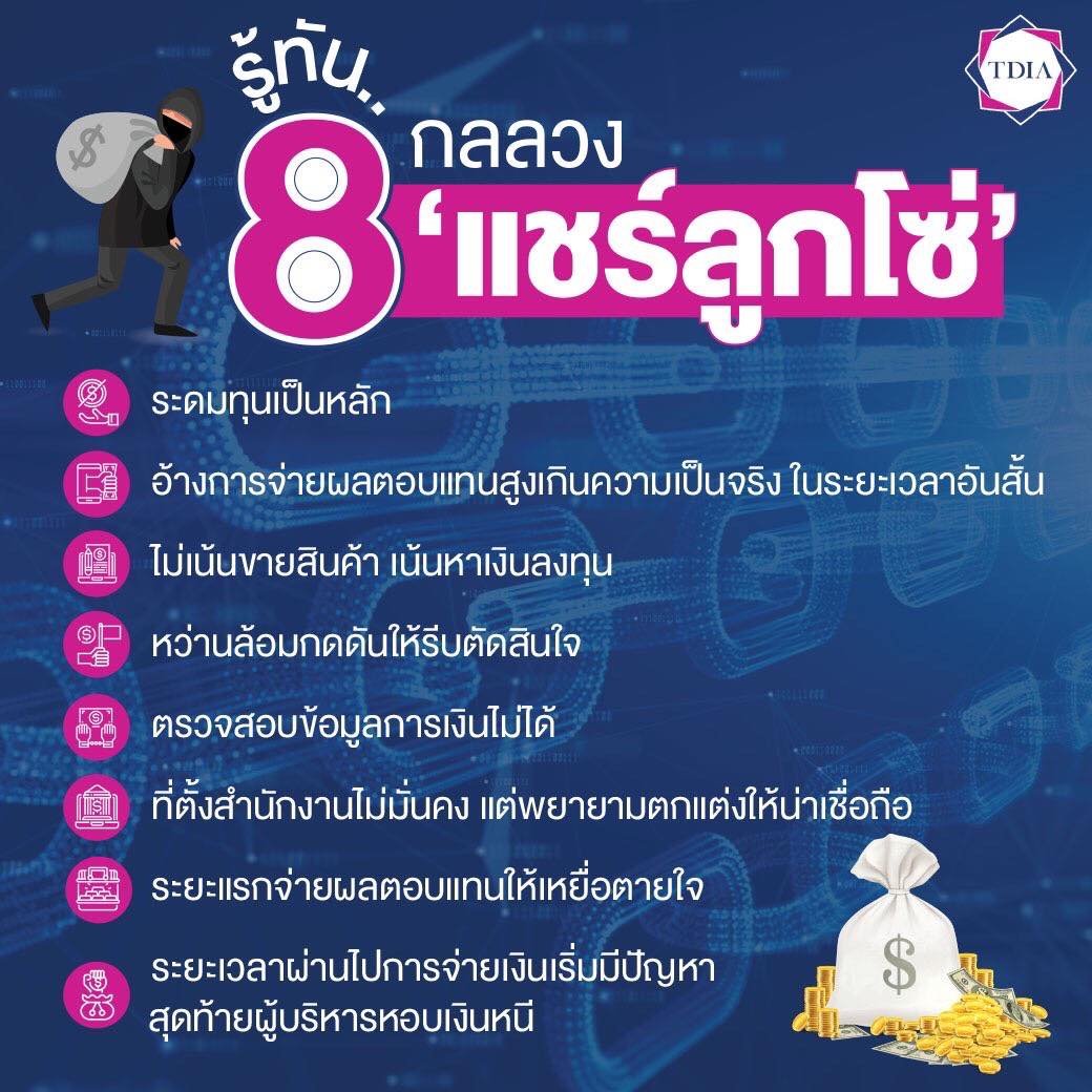 รู้ทัน 8 กลลวง 'แชร์ลูกโซ่'