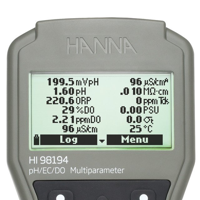 HI98194 Multiparameter pH/EC/TDS/Salinity/DO/Pressure/ Temperature ...
