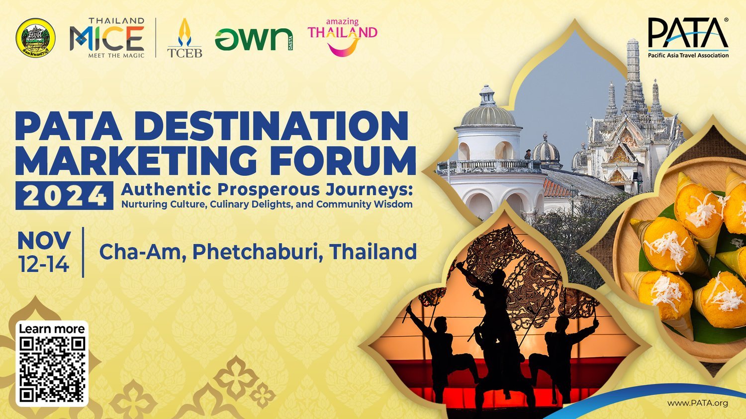 งาน PATA Destination Marketing Forum 2024 (ชะอำ, เพชรบุรี) งาน PATA Destination Marketing Forum 2024 (ชะอำ, เพชรบุรี)