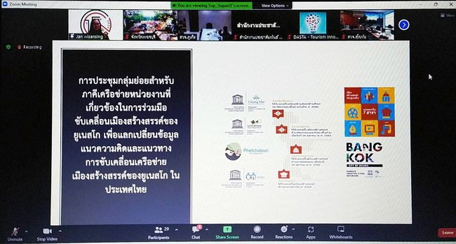 การประชุมกลุ่มย่อยภาคีเครือข่ายที่เกี่ยวข้องในการร่วมมือขันเคลื่อนเมืองสร้างสรรค์ของยูเนสโก ในประเทศไทย การประชุมกลุ่มย่อยภาคีเครือข่ายที่เกี่ยวข้องในการร่วมมือขันเคลื่อนเมืองสร้างสรรค์ของยูเนสโก ในประเทศไทย