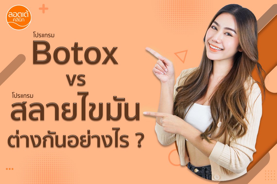 โปรแกรมสลายไขมัน หรือ โปรแกรม Botox ที่เหมาะกับคุณ