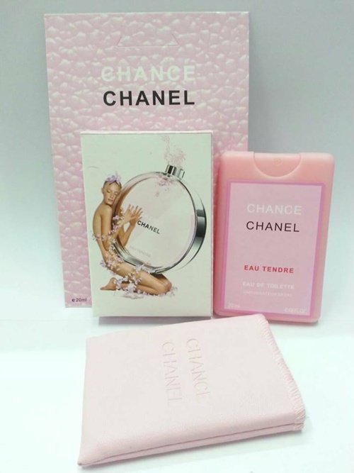  เทสเตอร์ Chanel Chance Eau Tendre for women (ชมพู) ขนาด 20 ml (หัวสเปรย์) ซองหนัง