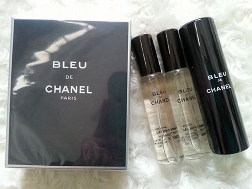  น้ำหอม Chanel Bleu de Chanel for men ขวดพกพาพร้อมรีฟิว 2 ขวด