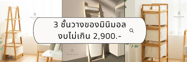 3 ชั้นวางของมินิมอล งบไม่เกิน 2,900.- สำหรับบ้านสไตล์คุณ