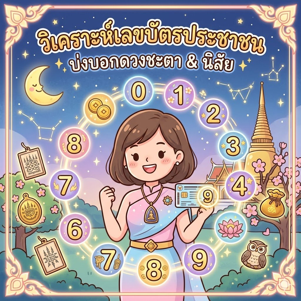 วิเคราะห์เลขบัตรประชาชนตัวสุดท้าย: บ่งบอกนิสัยและจุดแข็งของดวงชะตาคุณ