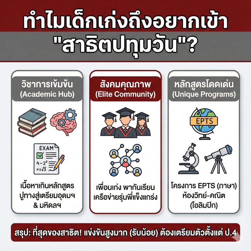 ทำไมเด็กเก่งถึงอยากเข้า "สาธิตปทุมวัน"? เจาะลึกสนามสอบที่การแข่งขันดุเดือดที่สุด! (รีวิวสังคม/การเรียน/ข้อสอบ)