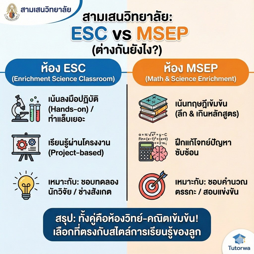 ทำไมใครๆ ก็อยากเข้า "สามเสนวิทยาลัย"? เจาะลึกห้องเรียนพิเศษสุดฮิต "ESC" และ "MSEP" ต่างกันยังไง? สอบยากแค่ไหน?