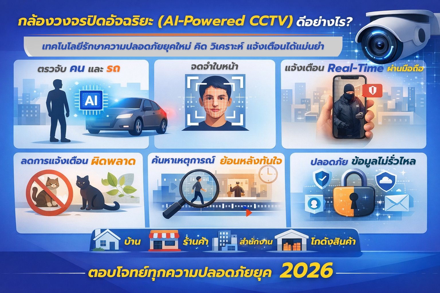 กล้องวงจรปิดอัจฉริยะ ทำไมปี 2026 ทุกบ้าน ทุกธุรกิจต้องใช้