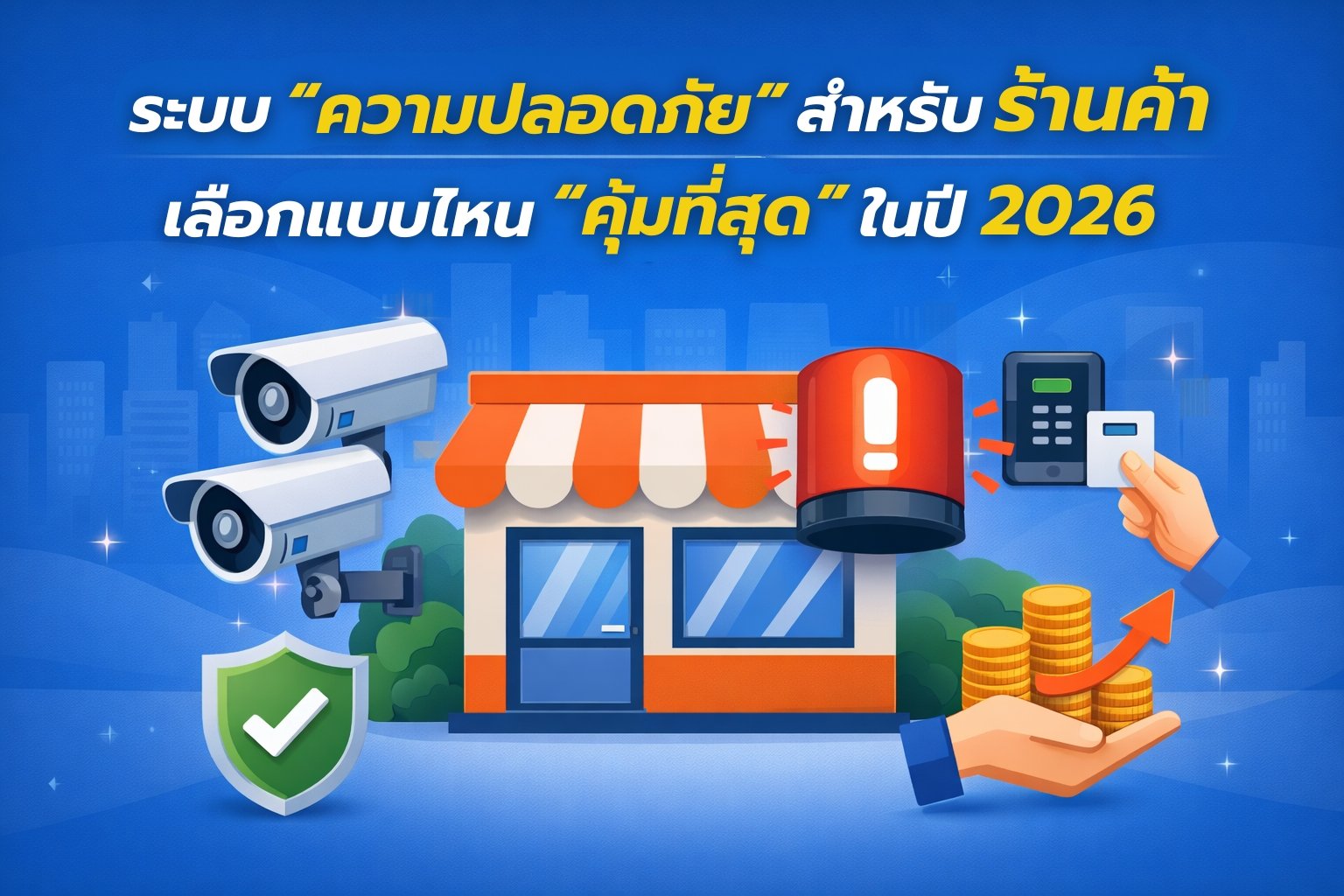 ระบบความปลอดภัยสำหรับร้านค้า เลือกแบบไหนคุ้มที่สุดในปี 2026