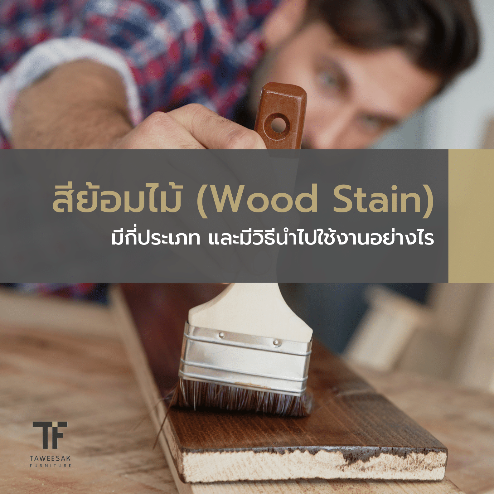 สีย้อมไม้ (Wood Stain) มีกี่ประเภท และมีวิธีนำไปใช้งานอย่างไร สีย้อมไม้-ปก