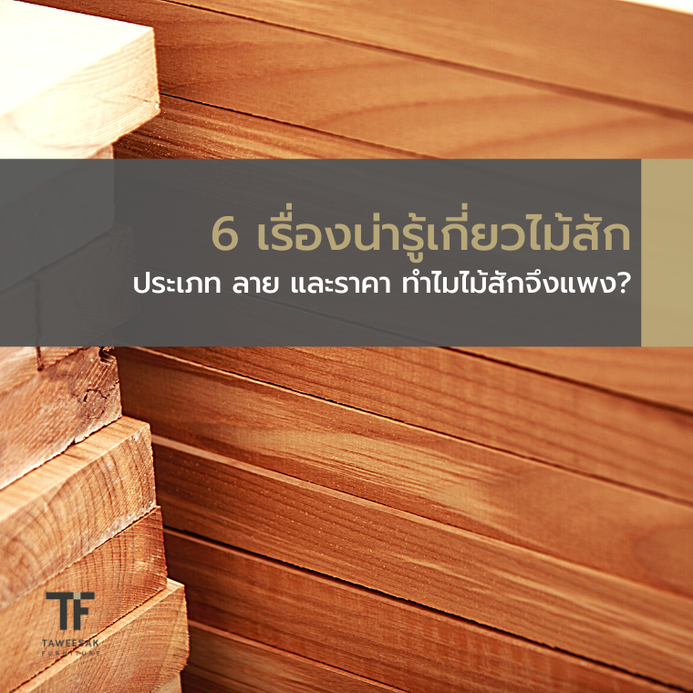 6 เรื่องน่ารู้เกี่ยวไม้สัก ประเภท ลาย และราคา ทำไมไม้สักจึงแพง? 6 เรื่องน่ารู้เกี่ยวไม้สัก ประเภท ลาย และราคา ทำไมไม้สักจึงแพง?