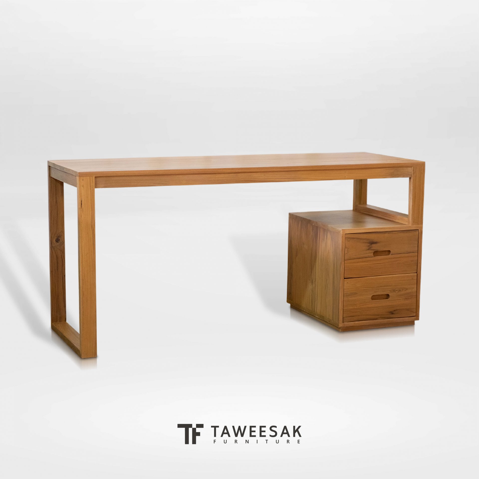 โต๊ะทำงานไม้สัก AT064