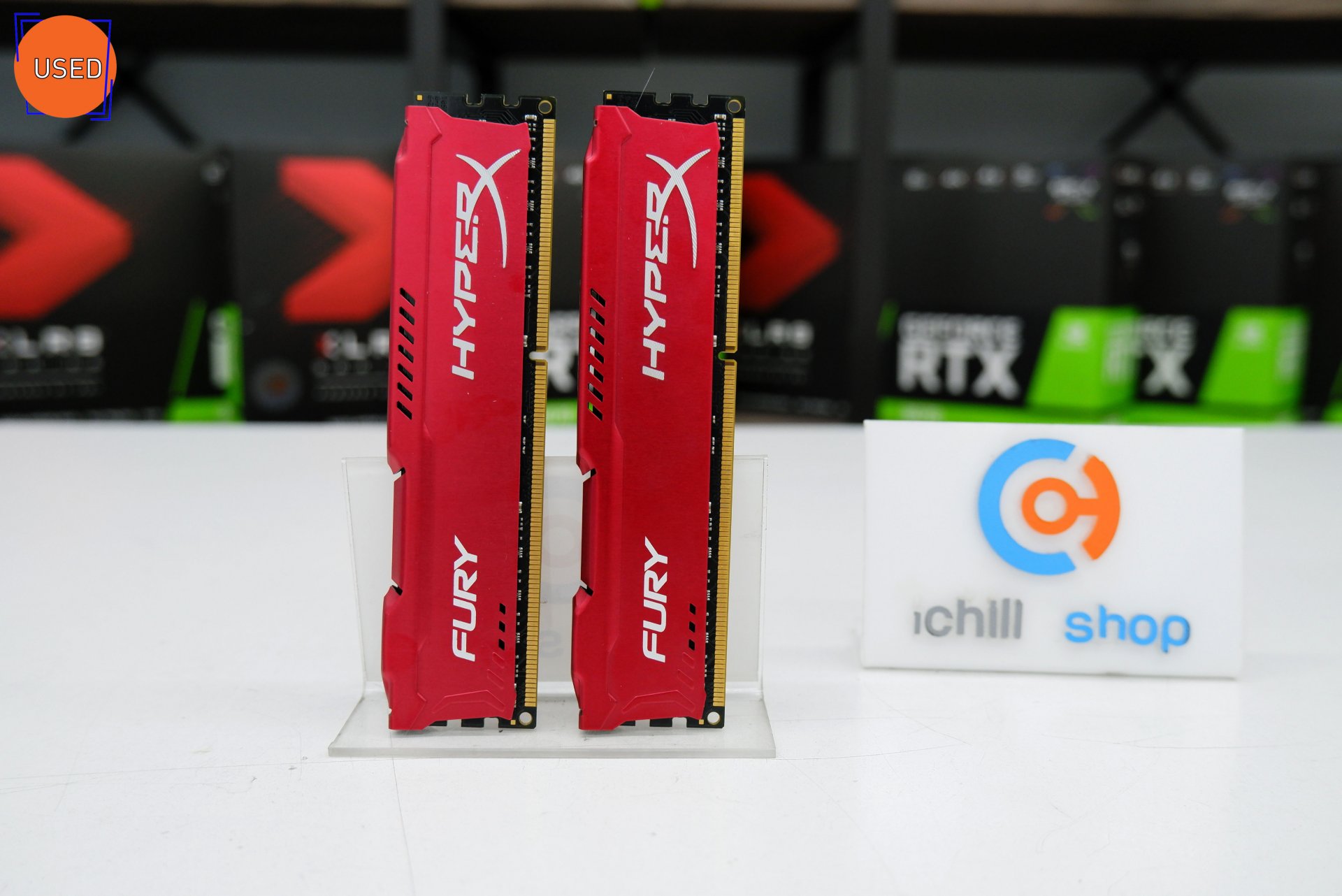 RAM (แรม) KINGSTON HYPER X FURY DDR3 16GB (8X2) 1600MHz NO BOX P11519